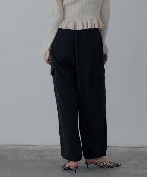 GALLEST(ギャレスト)の「メランジツイルカーゴパンツ(その他パンツ・レディース・グレー/ブラック・36/38/40)」の16枚目の写真