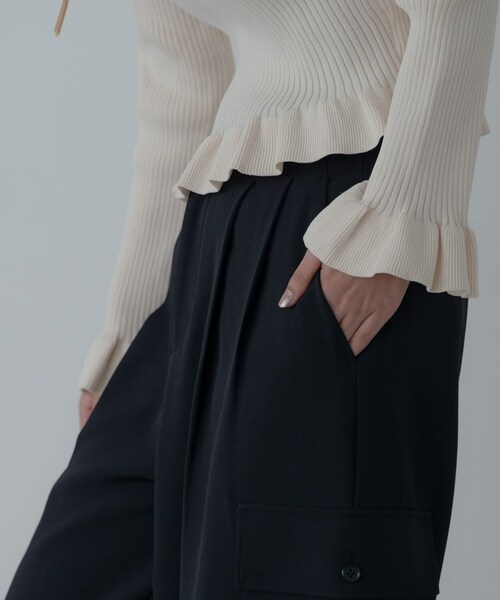 GALLEST(ギャレスト)の「メランジツイルカーゴパンツ(その他パンツ・レディース・グレー/ブラック・36/38/40)」の18枚目の写真