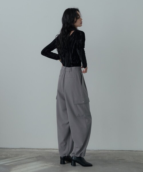 GALLEST(ギャレスト)の「メランジツイルカーゴパンツ(その他パンツ・レディース・グレー/ブラック・36/38/40)」の22枚目の写真