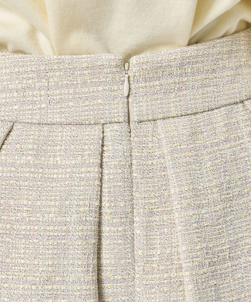 NARACAMICIE（ナラカミーチェ）の「【NARACAMICIE】ツィードタックフレアスカート（スカート・レディース・ブラック/イエロー・M/XL）」の9枚目の写真