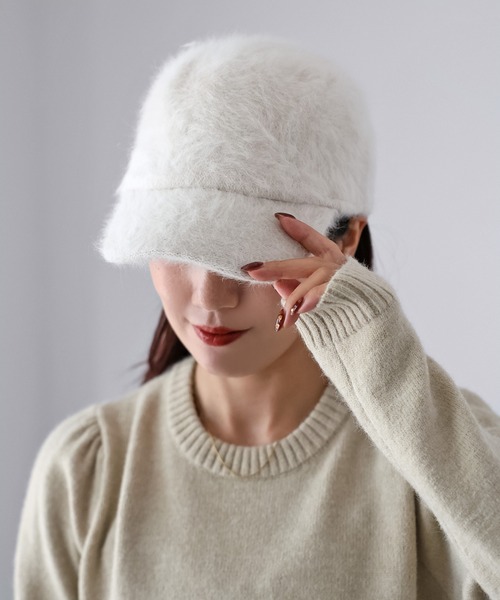 Riberry（リベリー）の「シャギーファーキャップ（キャップ・レディース・アイボリー/グレー/ブラック・FREE）」の5枚目の写真