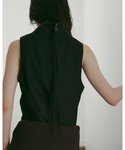 anuke(アンヌーク)の「Highneck Sleeveless Onepiece(ワンピース・レディース・ブラック/モカ・36inch/38inch)」の7枚目の写真