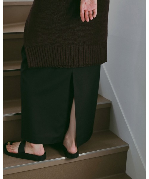 anuke(アンヌーク)の「Highneck Sleeveless Onepiece(ワンピース・レディース・ブラック/モカ・36inch/38inch)」の8枚目の写真
