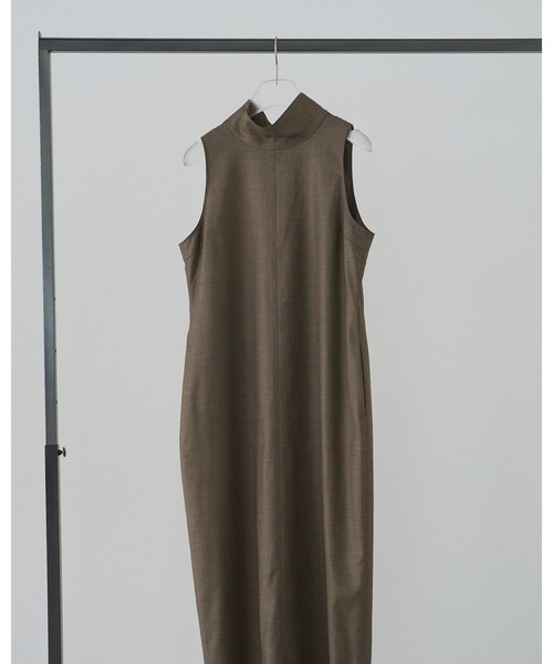 anuke(アンヌーク)の「Highneck Sleeveless Onepiece(ワンピース・レディース・ブラック/モカ・36inch/38inch)」の11枚目の写真