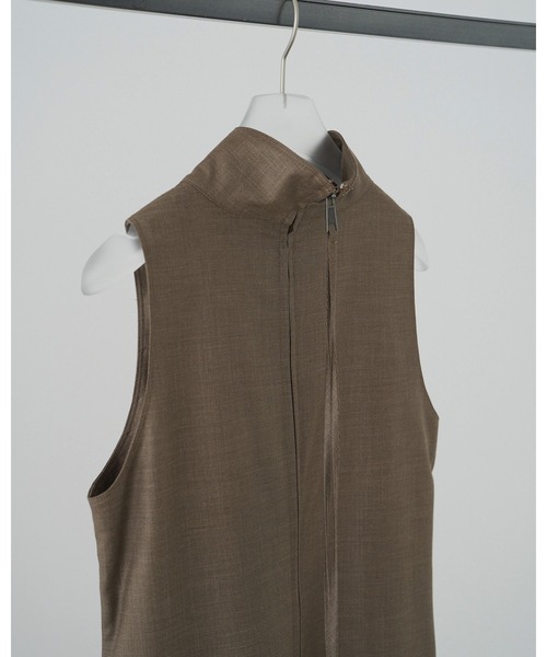 anuke(アンヌーク)の「Highneck Sleeveless Onepiece(ワンピース・レディース・ブラック/モカ・36inch/38inch)」の13枚目の写真