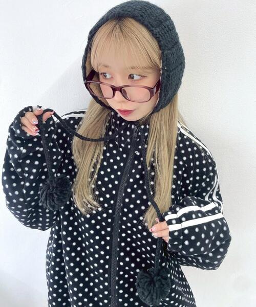 WEGO（ウィゴー）の「WEGO/ポンポン付きイヤーマフ（イヤーマフ・レディース・ワイン/グレー/ホワイト/ブラック・FREE）」の3枚目の写真