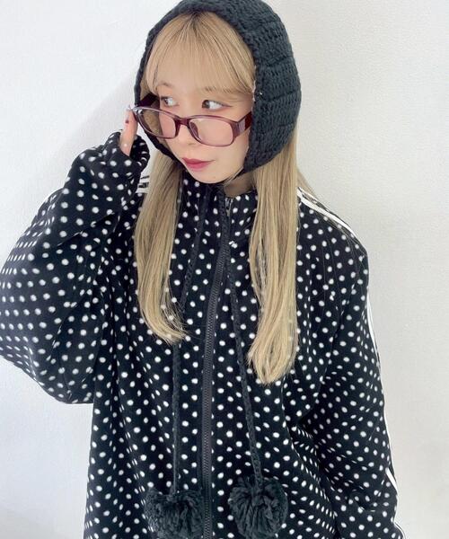 WEGO（ウィゴー）の「WEGO/ポンポン付きイヤーマフ（イヤーマフ・レディース・ワイン/グレー/ホワイト/ブラック・FREE）」の13枚目の写真