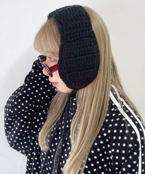 WEGO（ウィゴー）の「WEGO/ポンポン付きイヤーマフ（イヤーマフ・レディース・ワイン/グレー/ホワイト/ブラック・FREE）」の15枚目の写真