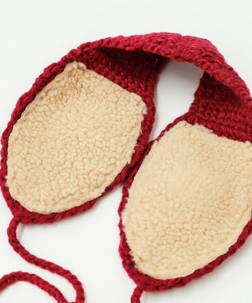 WEGO（ウィゴー）の「WEGO/ポンポン付きイヤーマフ（イヤーマフ・レディース・ワイン/グレー/ホワイト/ブラック・FREE）」の9枚目の写真