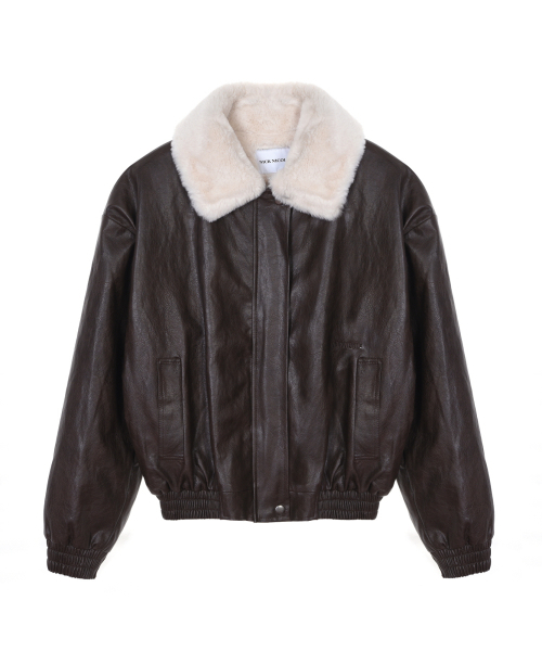 NICK&NICOLE(ニックアンドニコール)の「NICOLE FUR LEATHER MUSTANG_BROWN(ムートンコート・レディース・その他・FREE)」の4枚目の写真
