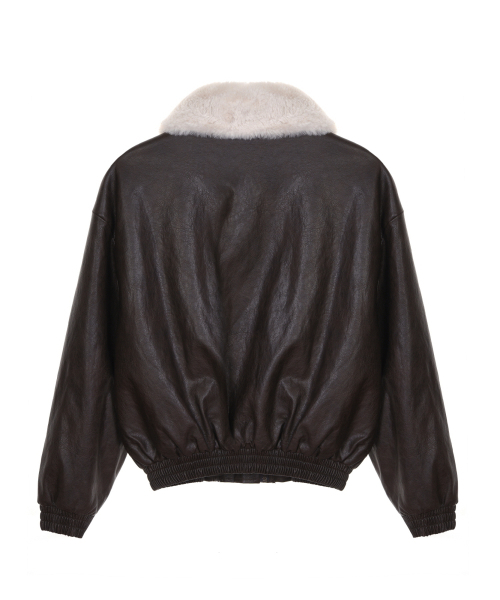 NICK&NICOLE(ニックアンドニコール)の「NICOLE FUR LEATHER MUSTANG_BROWN(ムートンコート・レディース・その他・FREE)」の5枚目の写真