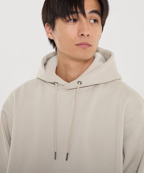 coca(coca)(コカ)の「ポリエステル裏起毛ベーシックプルパーカー(パーカー・メンズ・ライトベージュ/ライトグレー/ブラック・M/S/XL/L)」の14枚目の写真