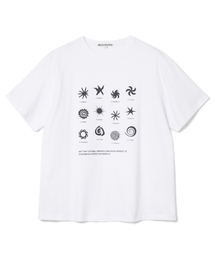 スクロールスクエアTシャツ[ホワイト]