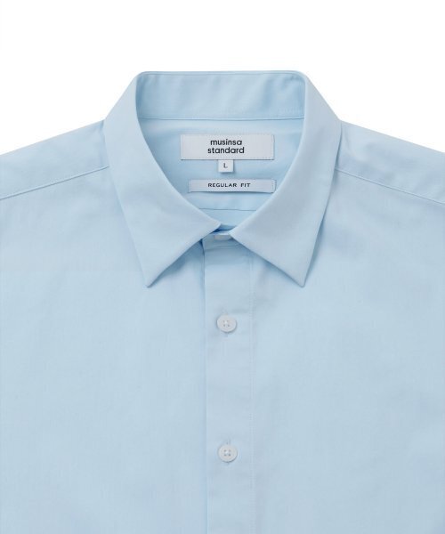MUSINSA STANDARD(ムシンサスタンダード)の「ベーシックドレスシャツ【スカイブルー】(ビジネスシャツ・メンズ・その他・X-LARGE/XX-LARGE/SMALL/MEDIUM/LARGE)」の4枚目の写真