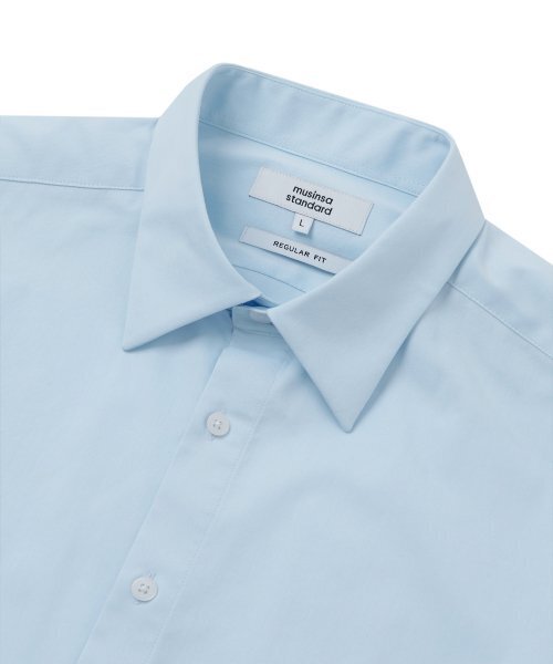 MUSINSA STANDARD(ムシンサスタンダード)の「ベーシックドレスシャツ【スカイブルー】(ビジネスシャツ・メンズ・その他・X-LARGE/XX-LARGE/SMALL/MEDIUM/LARGE)」の6枚目の写真