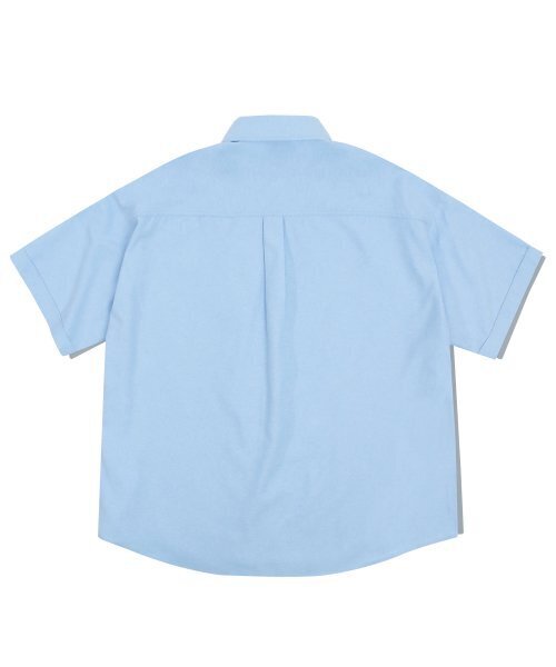 F.ILLUMINATE（フィルミネイト）の「オーバーフィットオックスフォードハーフシャツ - スカイブルー（シャツ/ブラウス・レディース・その他・LARGE）」の2枚目の写真