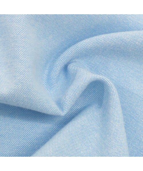 F.ILLUMINATE（フィルミネイト）の「オーバーフィットオックスフォードハーフシャツ - スカイブルー（シャツ/ブラウス・レディース・その他・LARGE）」の5枚目の写真