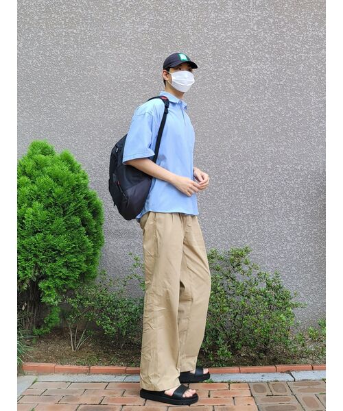 F.ILLUMINATE（フィルミネイト）の「オーバーフィットオックスフォードハーフシャツ - スカイブルー（シャツ/ブラウス・レディース・その他・LARGE）」の12枚目の写真