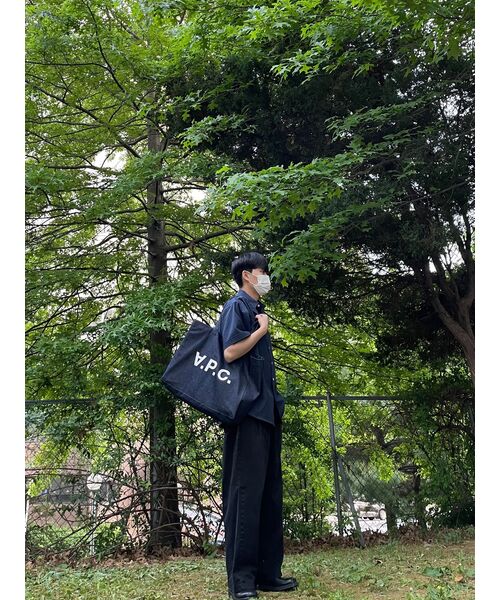 F.ILLUMINATE（フィルミネイト）の「オーバーフィットオックスフォードハーフシャツ - スカイブルー（シャツ/ブラウス・レディース・その他・LARGE）」の21枚目の写真