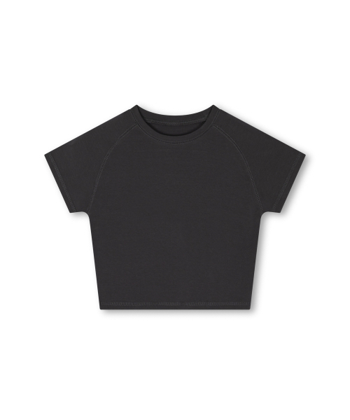 MOAA(モア)の「パネル シーム クロップ ティー (チャコール)(Tシャツ/カットソー・レディース・その他・SMALL/MEDIUM)」の2枚目の写真