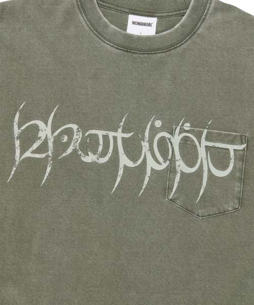 NOMANUAL(NOMANUAL)の「A.R LONG SLEEVE TEE - WASHED KHAKI(Tシャツ/カットソー・レディース・その他・MEDIUM/LARGE/X-LARGE)」の5枚目の写真