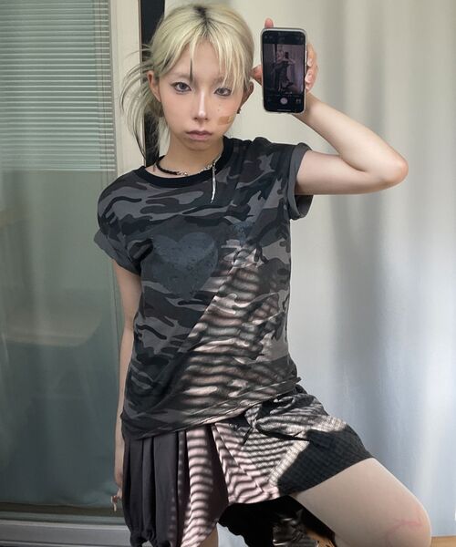 SCALLYWAG（スカリーワグ）の「アイラブクロップTシャツ[カモ]（Tシャツ/カットソー・レディース・その他・SMALL/MEDIUM/LARGE）」の3枚目の写真
