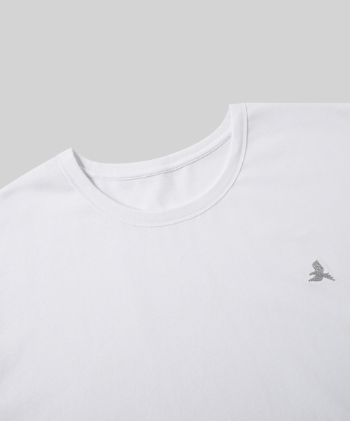 Verdnt（バーダント）の「オリジナルバードロゴ刺繍Tシャツ[ホワイト]（Tシャツ/カットソー・レディース・ホワイト・SMALL/MEDIUM/LARGE）」の6枚目の写真