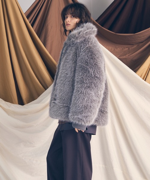 UNISEX》Luxury Volume Eco Fur Prime-Over Blouson/ラグジュアリー
