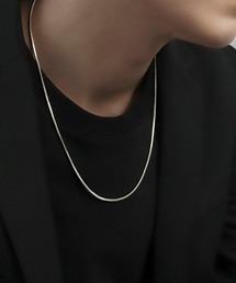 B.R.U（ブル）の「【長さアソート】シルバースネークネックレス（ネックレス）」