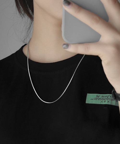 B.R.U（ブル）の「【長さアソート】シルバースネークネックレス（ネックレス・メンズ・シルバー系その他2/シルバー/シルバー系その他・FREE）」の6枚目の写真