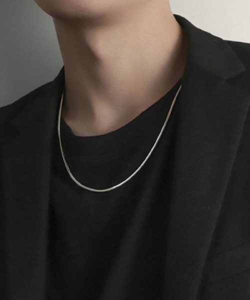 B.R.U（ブル）の「【長さアソート】シルバースネークネックレス（ネックレス・メンズ・シルバー系その他2/シルバー/シルバー系その他・FREE）」の5枚目の写真