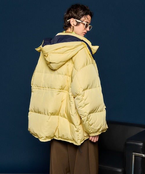 超美品ビビコリバーシブルダウンジャケット、ブルゾン Reversible Down Coat/リバーシブルダウン（ダウンジャケット/コート