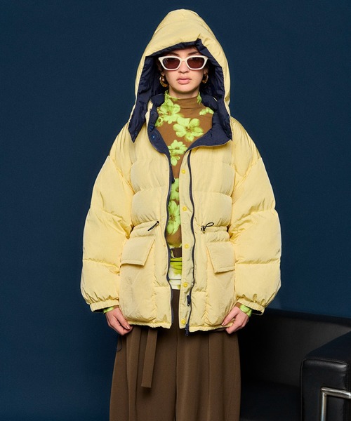 MAISON SPECIAL（メゾンスペシャル）の「Reversible Down Coat/リバーシブルダウン（ダウンジャケット/コート・レディース・ピンク/イエロー・FREE）」の19枚目の写真