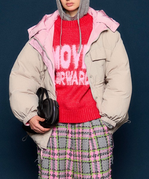 MAISON SPECIAL（メゾンスペシャル）の「Reversible Down Coat/リバーシブルダウン（ダウンジャケット/コート・レディース・ピンク/イエロー・FREE）」の9枚目の写真