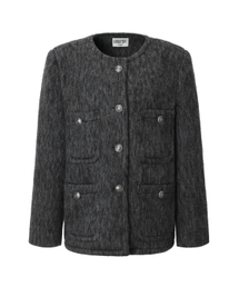 khakipoint カーキポイント ツイードジャケット ブラック KHAKIPOINT(カーキポイント) アウター(レディース) - 海外通販のBUYMA