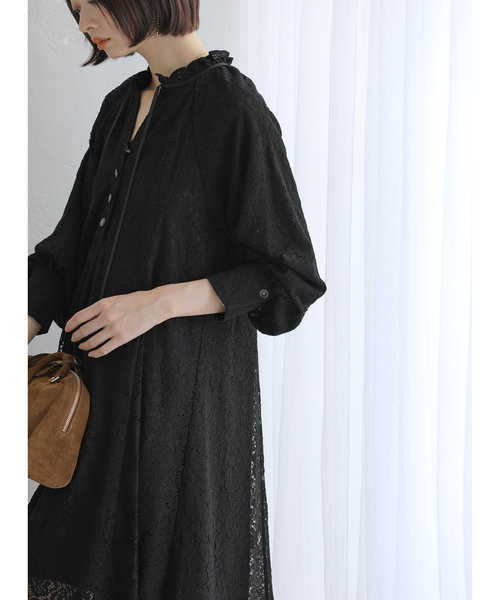 La TOTALITE(ラトータリテ)の「レースミニワンピース(ワンピース・レディース・ブラック・FREE)」の8枚目の写真