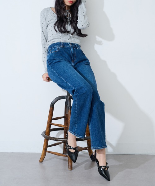 MAISON BREEZE(メゾンブリーズ)の「【MAISON BREEZE】クロスベルトポインテッドミュール LON(パンプス・レディース・シルバー/ブラック/ワイン・M/L/LL/S)」の12枚目の写真