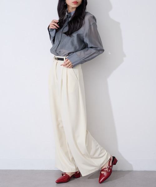 MAISON BREEZE(メゾンブリーズ)の「【MAISON BREEZE】クロスベルトポインテッドミュール LON(パンプス・レディース・シルバー/ブラック/ワイン・M/L/LL/S)」の19枚目の写真