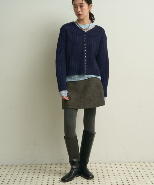 Lutim by u(ルチバイユー)の「Minimal Long Boots/ミニマルロングブーツ(ブーツ・レディース・ブラウン/ブラック・23.5/24.5)」の3枚目の写真