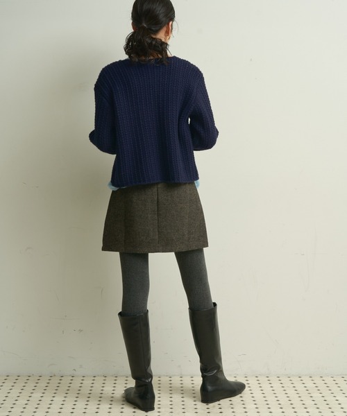 Lutim by u(ルチバイユー)の「Minimal Long Boots/ミニマルロングブーツ(ブーツ・レディース・ブラウン/ブラック・23.5/24.5)」の6枚目の写真