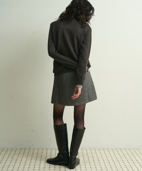 Lutim by u(ルチバイユー)の「Minimal Long Boots/ミニマルロングブーツ(ブーツ・レディース・ブラウン/ブラック・23.5/24.5)」の19枚目の写真