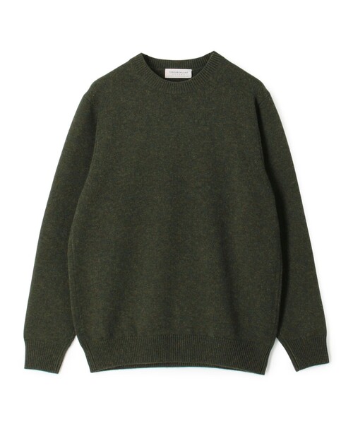 TOMORROWLAND (トゥモローランド)の「TOMORROWLAND tricot スーパーファインラムウール クルーネックプルオーバー(ニット/セーター・メンズ・ブルー/チャコールグレー/グレー/カーキ/ブラック/ライトグリーン/ネイビー/オレンジ/イエロー・XL/L/M/S)」の4枚目の写真