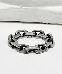 BLESSED BULLET（ブレスドブレッド）の「ブラックラインチェーンリング-ブラックシル（リング）」