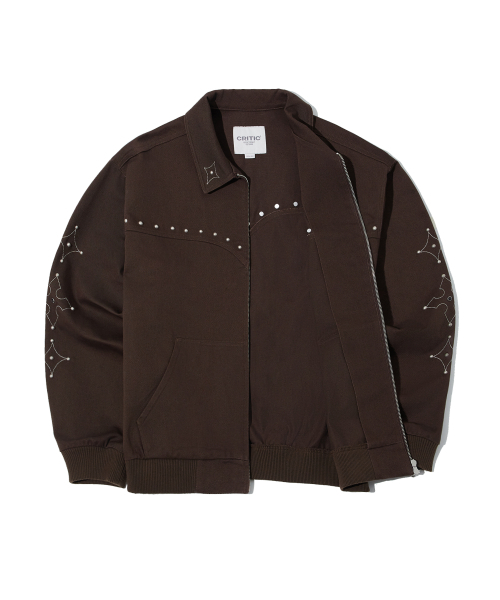 CRITIC(クリティック)の「STUDDED WORK JACKET BROWN(その他アウター・レディース・その他・LARGE/X-LARGE/MEDIUM)」の3枚目の写真