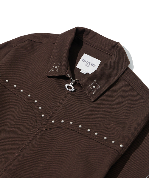 CRITIC(クリティック)の「STUDDED WORK JACKET BROWN(その他アウター・レディース・その他・LARGE/X-LARGE/MEDIUM)」の5枚目の写真