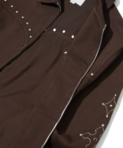 CRITIC(クリティック)の「STUDDED WORK JACKET BROWN(その他アウター・レディース・その他・LARGE/X-LARGE/MEDIUM)」の7枚目の写真