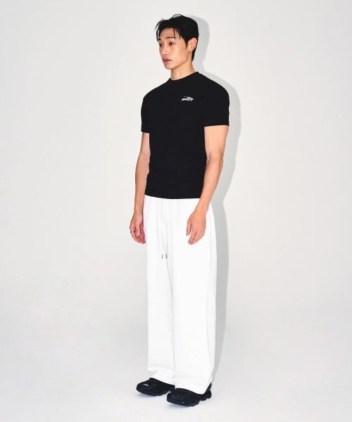 BORN TO WIN（ボーントゥウィン）の「CHROME B SEMI WIDE PANTS [WHITE]（スウェットパンツ・メンズ・その他・1/2）」の3枚目の写真