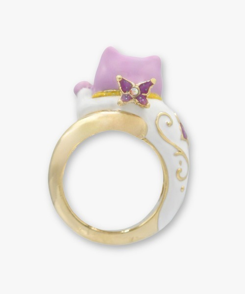 ANNA SUI（アナスイ）の「招き猫モチーフ リング（リング・レディース・ホワイト・LL/L）」の3枚目の写真