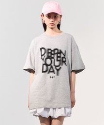 ディープユアデイグラフィックTシャツ [メランジグレー]