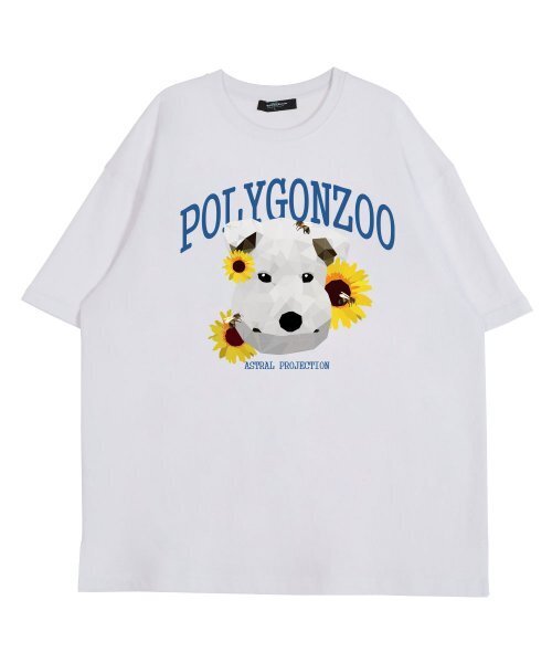 ASTRAL PROJECTION（アストラルプロジェクション）の「ポリゴン シゴルザブジョン ラウンドネック 15番手 綿 半袖Tシャツ_ホワイト（Tシャツ/カットソー・レディース・その他・LARGE/X-LARGE）」の2枚目の写真